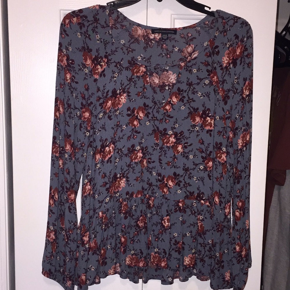 Floral,Flowy, American Eagle Top